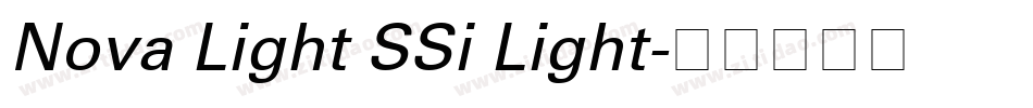 Nova Light SSi Light字体转换